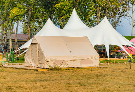 wedding tent in the park, wedding tent in the parkの写真素材