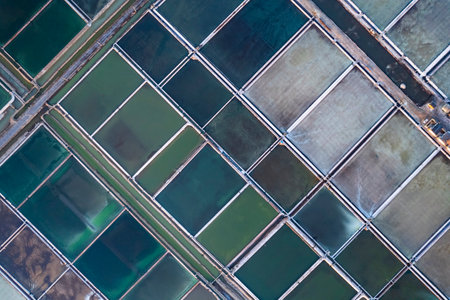abstract background of mosaic tiles in a square pattern. Texture.の写真素材