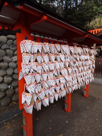 Temple ema Fushimi-Inari Kyoto Japanの素材