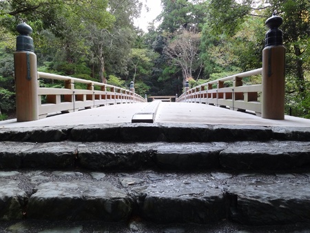 Bridge at Ise Shrine Japanの素材