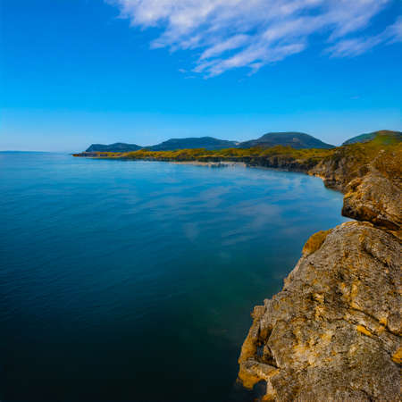 AI generated view of sea and shoreline