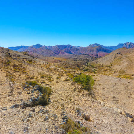 AI generated high angle view of dry landscape