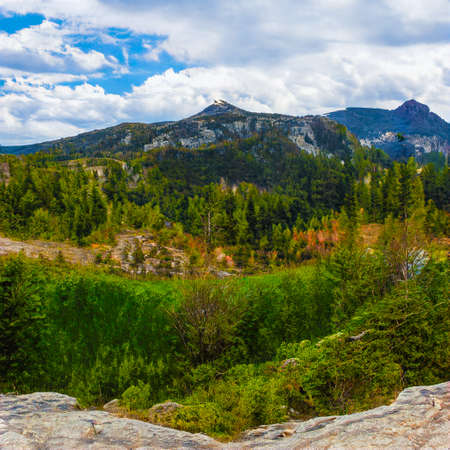 Scenic AI generated mountainous view