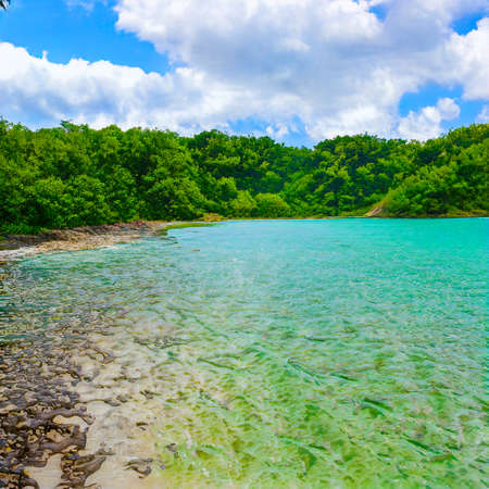 Scenic AI generated shore view