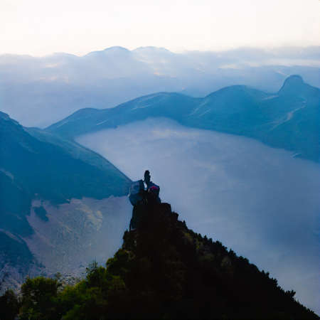 AI generated mountainous scene