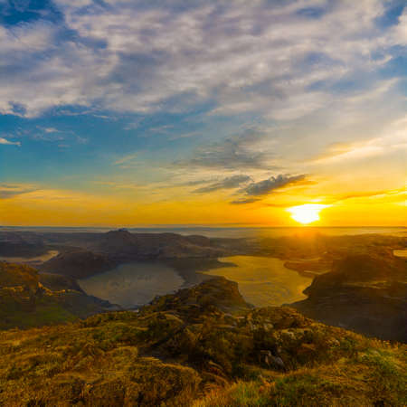 Scenic AI generated sunset