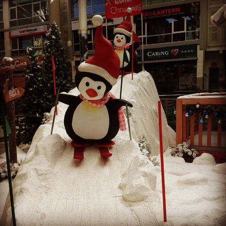 Cute skiing penguinsの素材