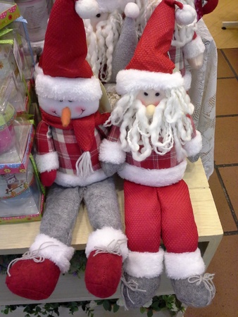 Snowman and Santa puppetsの素材