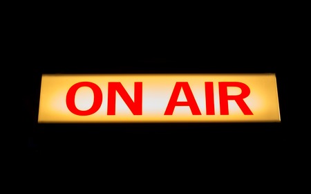 plate on air isolated on a black backgroundの写真素材