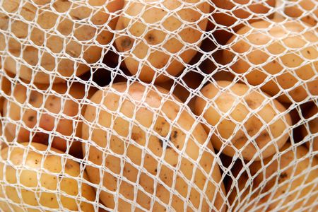 Abstract image of packed potatoesの写真素材