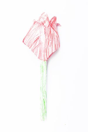 Origami tulipの写真素材