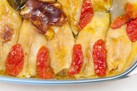 Stuffed cabbage rollsの写真素材