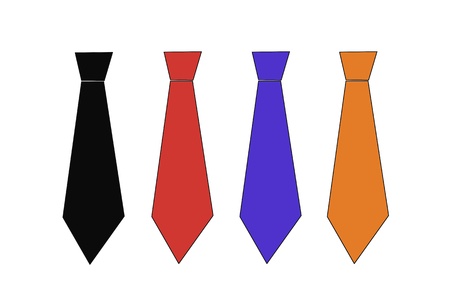 Ties collectionの写真素材