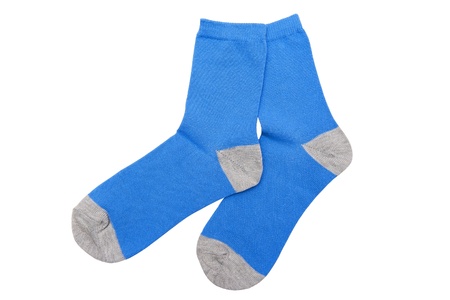 Blue socksの写真素材