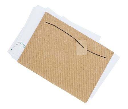 Cardboard file folderの写真素材