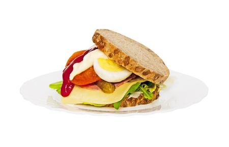 Healthy sandwichの写真素材