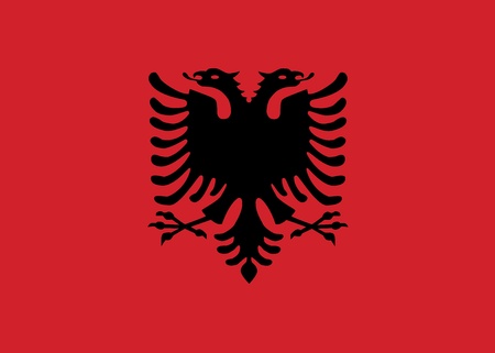 Flag of Albaniaのイラスト素材
