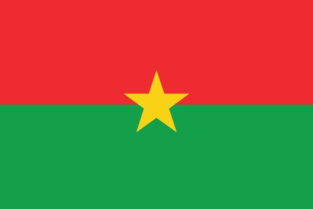 Flag of Burkina Fasoのイラスト素材