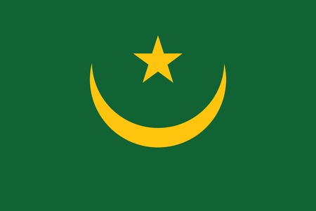 Flag of Mauritaniaのイラスト素材