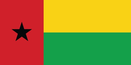 Flag of Guinea-Bissauのイラスト素材
