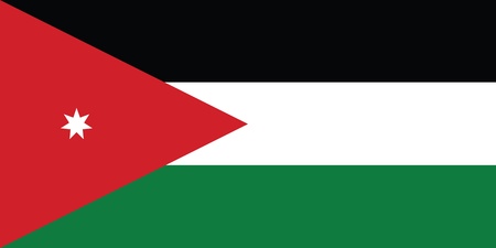 Flag of Jordanのイラスト素材