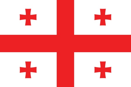 Flag of Georgiaのイラスト素材