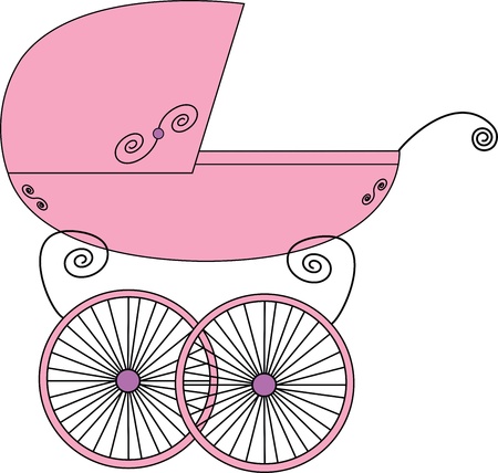 Baby strollerのイラスト素材