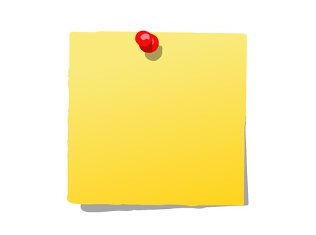 Post-it note illustrationのイラスト素材