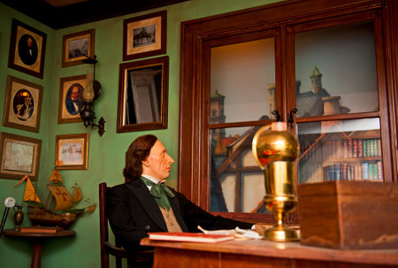 COPENHAGEN, DENMARK - JULY 1  The Fairy-tale House, Hans Christian Andersen s Museum on July 1, 2014 in Copenhagenのeditorial素材