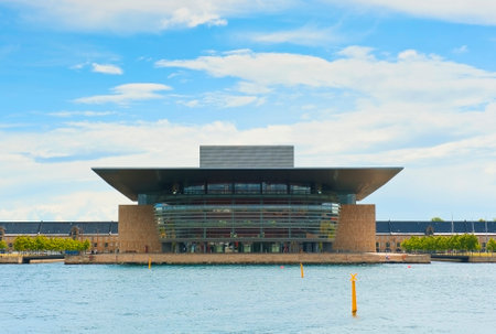 COPENHAGEN, DENMARK - JULY 2  Copenhagen Opera House on July 2, 2014 in Copenhagenのeditorial素材