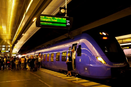 MALMO, SWEDEN - JUNE 30  Central Station on June 30, 2014 in MalmÃ¶