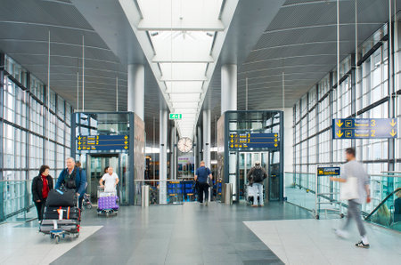 COPENHAGEN, DENMARK - JULY 1  Lufthavnen Airport on July 1, 2014 in Copenhagenのeditorial素材