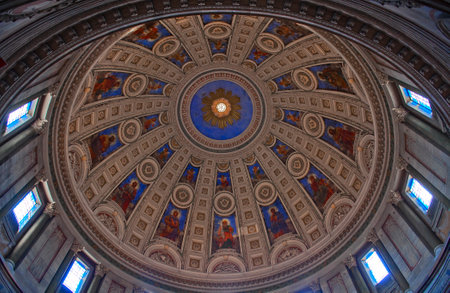 COPENHAGEN, DENMARK - JULY 2  Frederiks Church on July 2, 2014 in Copenhagen のeditorial素材