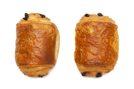 Croissants with chocolateの写真素材
