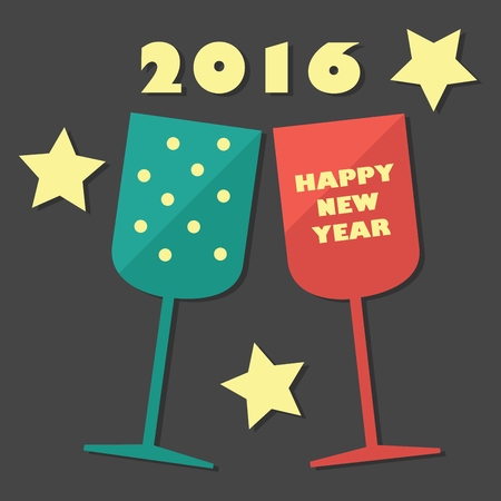 happy new yearのイラスト素材