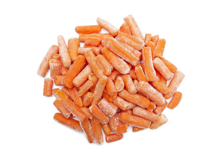 Frozen carrotsの写真素材