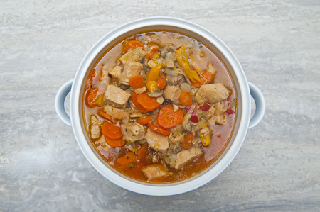 Meat with vegetablesの写真素材