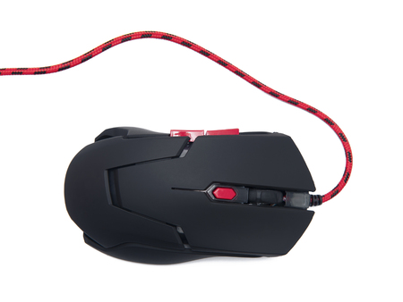 Computer mouse isolated on white backgroundの写真素材