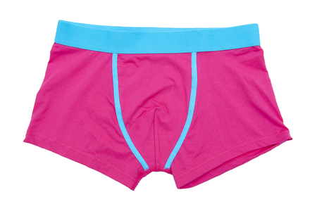 Boxer shorts isolated on white backgroundの写真素材