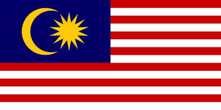 Flag of Malaysia a vector illustrationのイラスト素材
