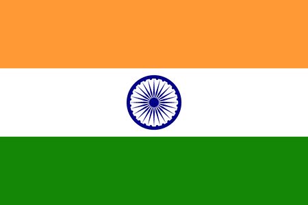 Flag of India vector illustrationのイラスト素材