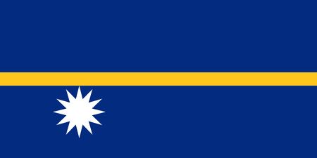 Flag of Nauru a vector illustrationのイラスト素材
