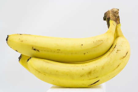 banana with white isolated backgroundの写真素材