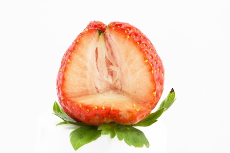 Strawberry isolated on white backgroundの写真素材