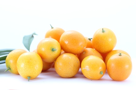 Fresh pieces of citrus fruits in detailの写真素材