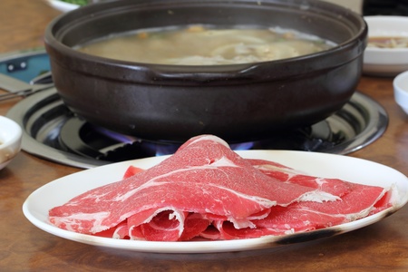 Beef hot potの写真素材
