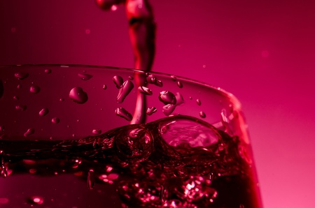 wineglass and waterの写真素材