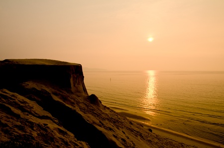 sea of evening glow の写真素材
