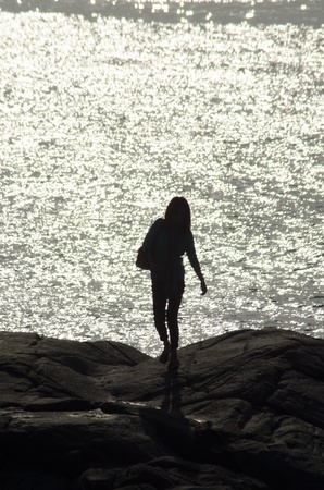 woman of beachの写真素材