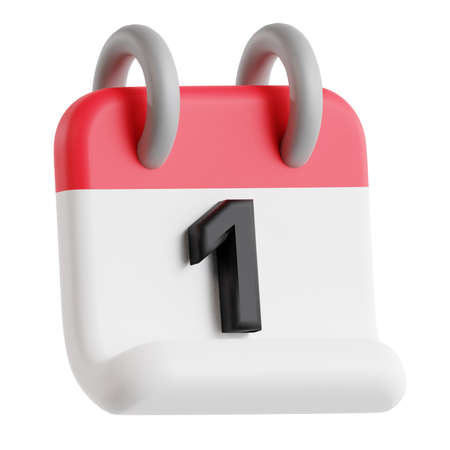 3D calendar icon
